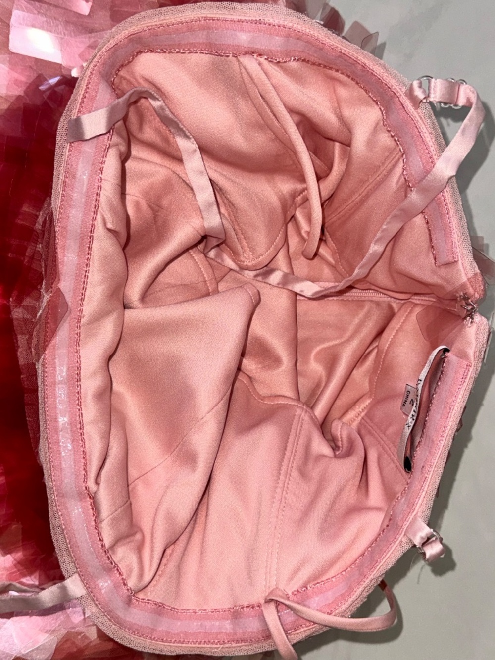 Badgley Mischka Pink Paillette Mini Dress SIZE 2 - needs repair - Picture 7 of 8